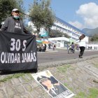 Acto. Ramiro Panchi volvió a pedir justicia por el asesinato de su hijo.