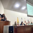 La jueza constitucional Alejandra Cárdenas Reyes en una disertación del Centro de Estudios y Difusión, brazo académico de la Corte Constitucional del Ecuador.