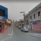 Imagen referencial de las calles Vargas Torres y Daniel León Borja, en Riobamba, Chimborazo.