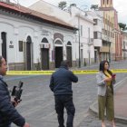 La zona se encuentra acordonada.