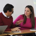 Jornada. Ayer se instaló la mesa de Educación Superior. Desde el Gobierno participa la titular del Senescyt (d).