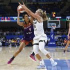 Vista de un partido de la WNBA, en una fotografía de archivo.