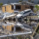 Vista, del 2 de octubre de 2022, en la que se observa los estragos causados por el huracán Ian en Fort Myers Beach, Florida.