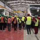 Instrucciones. Como parte de la visita realizada a la estación Quitumbe, sur de la capital, se indicó el mecanismo de funcionamiento de cada tren.