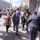 Caso. El exalcalde Jorge Yunda durante su ingreso al Complejo Judicial.