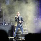 El artista puertorriqueño ofreció su concierto en Quito en medio de una fuerte lluvia