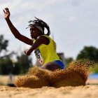 Kiara Rodríguez marcó una distancia de 5,74 metros para el oro.