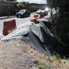 Separadores. Hace unas semanas colocaron estos elementos mientras llega la solución final.