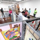 Arte. Diferentes obras se presentan en el evento.