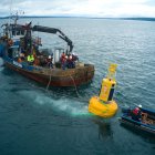 Instalación de la primera boya inteligente en Chile