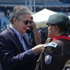 Recordatorio. Lasso reafirmó el compromiso de integrar más policía