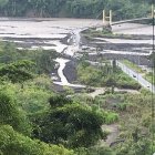 Amazonía. El río Upano se desbordó este sábado, tras las fuertes lluvias que está previsto que continúen hasta el lunes.