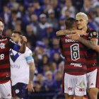 Fotografía de archivo de jugadores de Flamengo.