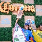 Barona junto al monarca en la categoría masculina, Nono Pereira.