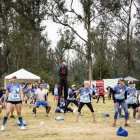 La previa. Como para calentar, todos los participantes y sus acompañantes activan en una actividad de música terapia.