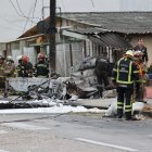 La avioneta cayó en una esquina de un parque de la cuarta etapa de La Alborada.