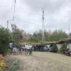 Pedernales. Elementos policiales recorren una zona en la que se detuvo a una persona la mañana de ayer.