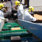 Tarea. La destrucción de la droga se llevó a cabo en una escombrera.