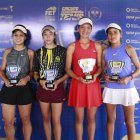 Finalistas y líderes de las categorías de damas 16 y 18 años del torneo.