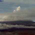 Imagen de monitoreo que realiza el Instituto Geofísico al volcán Cotopaxi.