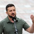 Zelenski  en una foto de archivo.