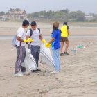 Los estudiantes de La Moderna realizaron la recolección de los desechos el sábado pasado.