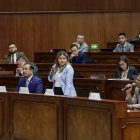 El excoordinador de veeduría al proceso del contralor, Guido Egas (d), indicó la influencia del Ejecutivo.