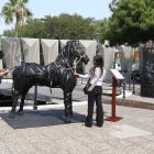 Corcel. La escultura de Kevin Duque es uno de los trabajos más llamativos en la muestra en Guayarte.