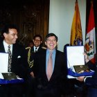Hecho. Jamil Mahuad (i) por Ecuador y Alberto Fujimori por Perú firmaron.