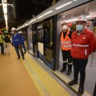 Paulatino. El gerente de Metro de Quito indicó que a fin de año no rodarán con todos los trenes.