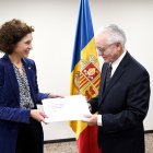 El embajador ecuatoriano Andrés Vallejo durante la presentación de sus cartas credenciales en Andorra.