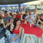 Decenas de extranjeros se reunieron para ver la final de la Libertadores. Hinchas del Flamengo planean celebrar a lo grande en la ciudad