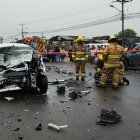 Bomberos, policía nacional y criminalística acudieron al lugar