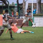 Los jugadores de Barcelona durante el entrenamiento previo a la final de la LigaPro ante Aucas.