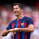 Robert Lewandowski, del FC. Barcelona, tendrá descanso a causa de una dolencia.