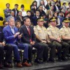 Evento. Autoridades de Estado participaron del acto en Pujilí, Cotopaxi.