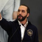 Fotografía de archivo en la que se registró al presidente de El Salvador, Nayib Bukele, en San Salvador (El Salvador).
