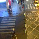 Antes del inicio del estado de excepción y toque de queda en la ciudad, la calle Malecón estaba cerrada con conos