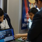 Los estudiantes de los planteles de Guayaquil se alistan para la jornada.