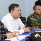 El ministro del Interior, Juan Zapata, durante rueda de prensa.