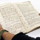 Fotografía cedida por la Biblioteca del Congreso de Estados Unidos donde se muestra una de las páginas del recién adquirido códice de San Salvador Huejotzingo.