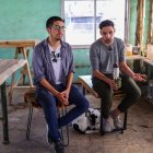 Leonardo Sosa (i) y Jonathan Morel (d), miembros del grupo Revolución Federal, en una fotografía de archivo. EFE/Juan Ignacio Roncoroni