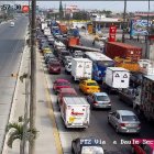 Se visualiza cierre total de la Vía a Daule, desde Mabe con sentido hacia la Penitenciaria