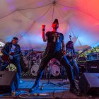 La banda durante uno de sus últimos conciertos en vivo.