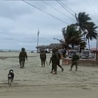 Acciones. Miembros de las Fuerzas Armadas y Policía patrullaron la zona.
