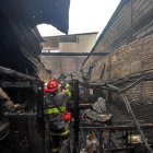 El Cuerpo de Bomberos llegó para controlar la situación