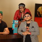 Julio Peña, Michello Wong y Julico, integrantes de Armada de juguete.