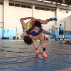Luisa Valverde, luchadora tricolor, entrena con el fin de perfeccionarse cada día en su disciplina.
