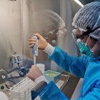 Industria.- Una persona trabajando en las investigaciones de Roche.