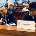 Héctos Vanegas y José Chimbo (Pachakutik) son dos de los cuatro interpelantes en este juicio político.